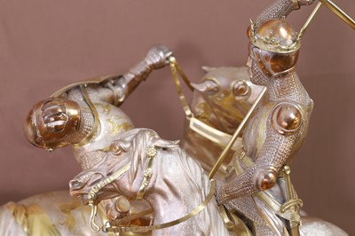 Lot 316 - A large Victorian silver-gilt figural trophy