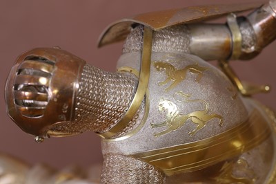 Lot 316 - A large Victorian silver-gilt figural trophy