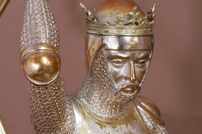 Lot 316 - A large Victorian silver-gilt figural trophy