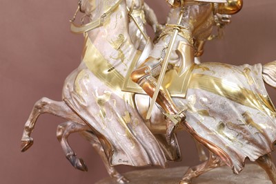 Lot 316 - A large Victorian silver-gilt figural trophy