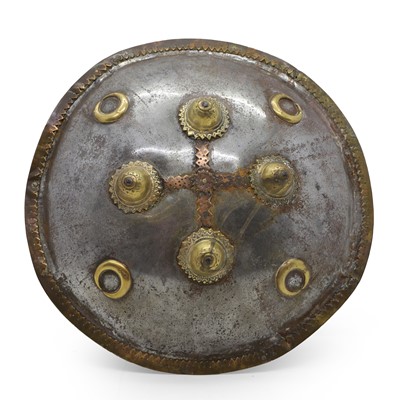 Lot 100A - An Indo-Persian circular shield