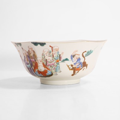 Lot 555 - A Chinese famille rose bowl