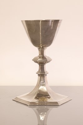 Lot 36 - A George VI ecclesiastical silver chalice