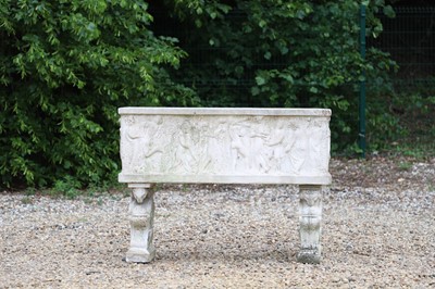 Lot 643 - A neoclassical composition stone planter