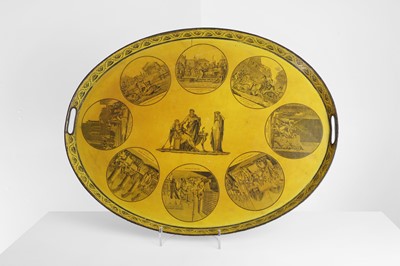 Lot 551 - A Regency toleware tray