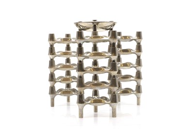 Lot 401 - A Stoff Nagel BMF chrome modular candle holder