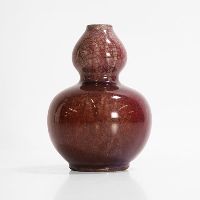 Lot 135 - A Chinese flambé-glazed vase