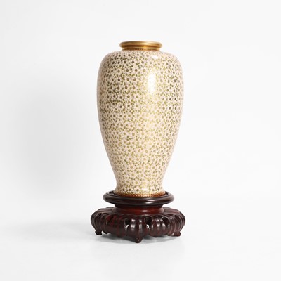 Lot 163 - A Japanese Satsuma ware vase
