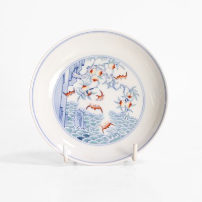 Lot 65 - A Chinese doucai saucer