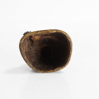 Lot 146 - A Tibetan bronze lama