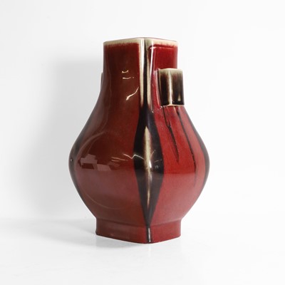 Lot 134 - A Chinese flambé-glazed vase