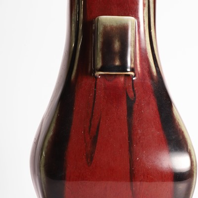 Lot 134 - A Chinese flambé-glazed vase