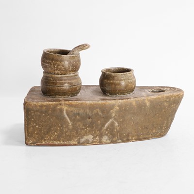 Lot 161 - A Chinese stoneware model
