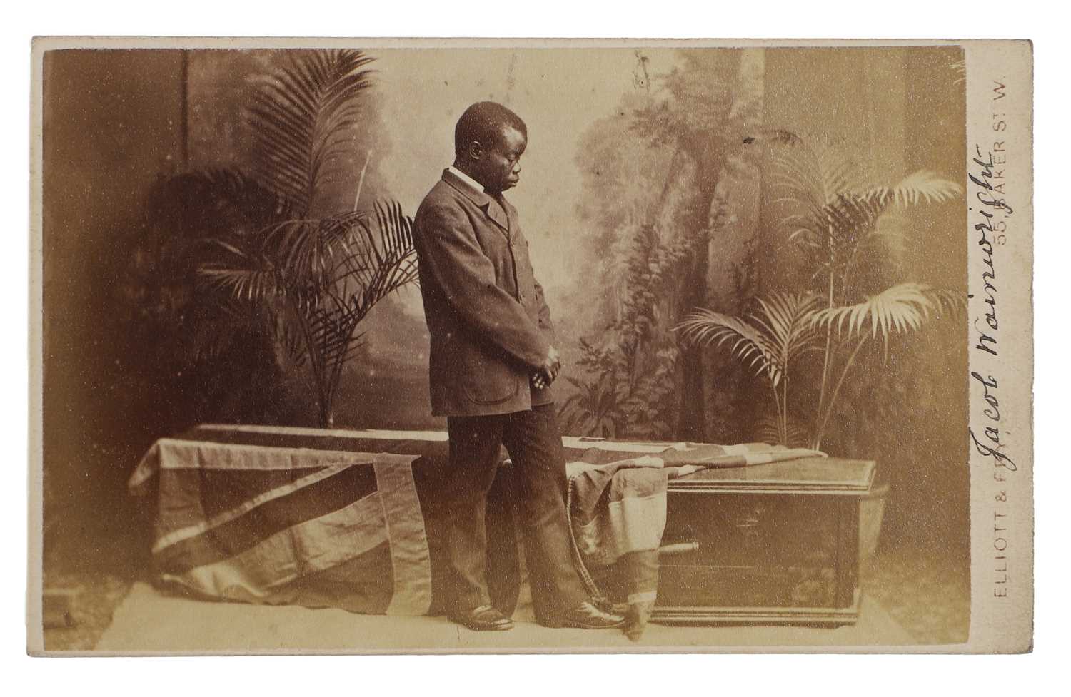 Lot 315 - David Livingstone's coffin attended by Jacob Wainwright