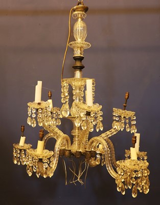 Lot 307 - A Regency style ten branch chandelier