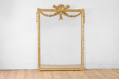 Lot 278 - A Louis XVI-style giltwood pier mirror