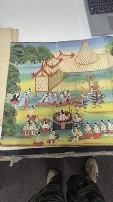 Lot 221 - A group of Burmese 'parabaik' folding books