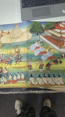 Lot 221 - A group of Burmese 'parabaik' folding books