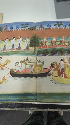 Lot 221 - A group of Burmese 'parabaik' folding books