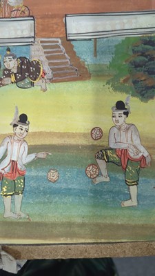 Lot 221 - A group of Burmese 'parabaik' folding books