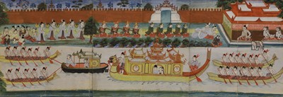 Lot 221 - A group of Burmese 'parabaik' folding books