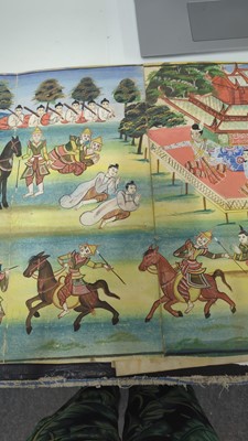 Lot 221 - A group of Burmese 'parabaik' folding books