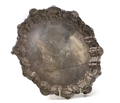 Lot 86 - A silver salver