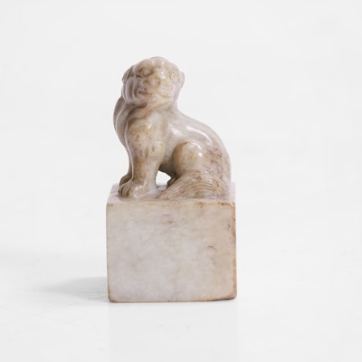 Lot 355 - A Chinese soapstone seal