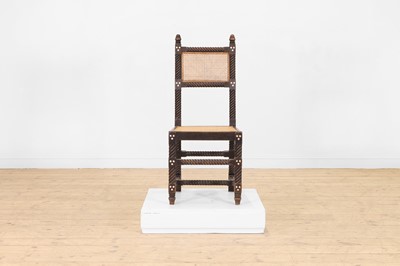 Lot 285 - An ebonised beech side chair
