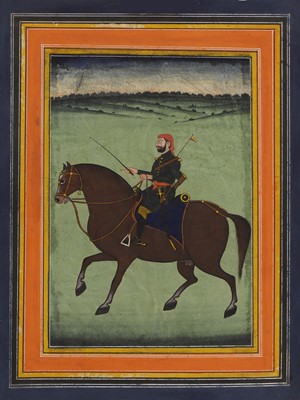 Lot 214 - An Indian equestrian portrait