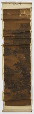 Lot 202 - A group of four Chinese and Japanese scrolls