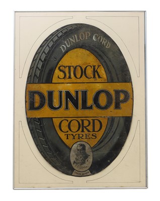 Lot 8 - A pre-war 'Dunlop' sign