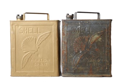 Lot 29 - A rare Shell aviation fuel two-gallon can