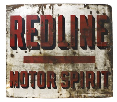 Lot 2 - A large 'Redline Motor Spirit' advertising sign