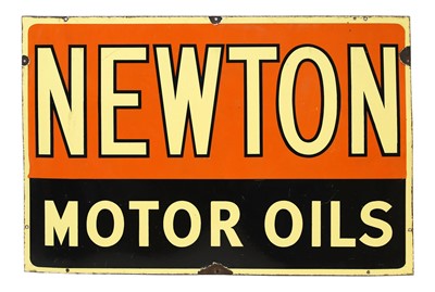 Lot 1 - A 'Newton Motor Oils' advertising sign