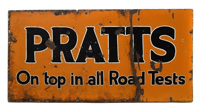 Lot 3 - A 'Pratts' advertising sign