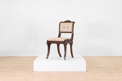 Lot 484 - A Regency mahogany chair