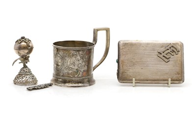Lot 5 - A collection of Russian silver items