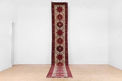 Lot 230 - A Heriz wool runner