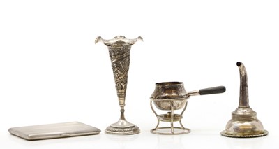 Lot 11 - A collection of silver items