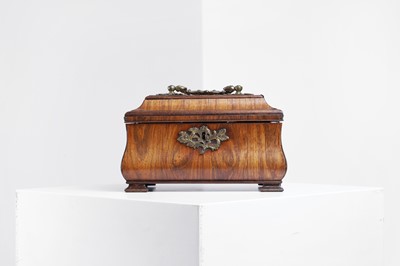 Lot 177 - A George III kingwood tea caddy