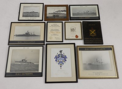 Lot 149 - Photographs and ephemera relating to warships