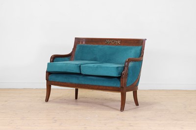 Lot 54 - An Empire-style mahogany settee
