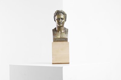 Lot 404 - An ormolu bust of Napoleon Bonaparte
