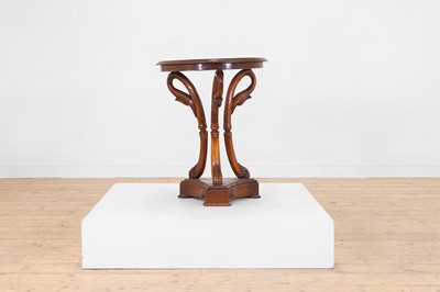 Lot 87 - A Regency-style mahogany occasional table