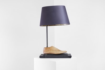 Lot 443 - A shoemaker's-last table lamp