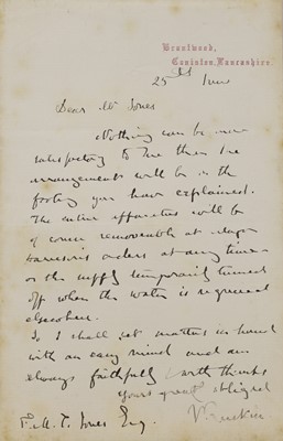 Lot 255 - John Ruskin (1819-1900)