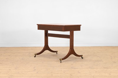 Lot 222 - A George III mahogany and boxwood-strung side table