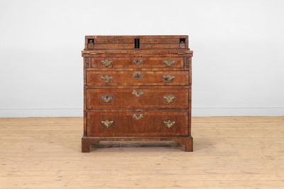 Lot 464 - A George I walnut bachelor's writing chest