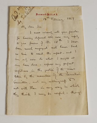 Lot 259 - John Ruskin (1819-1900)
